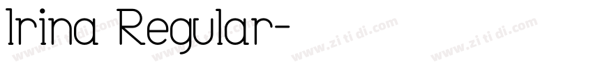Irina Regular字体转换